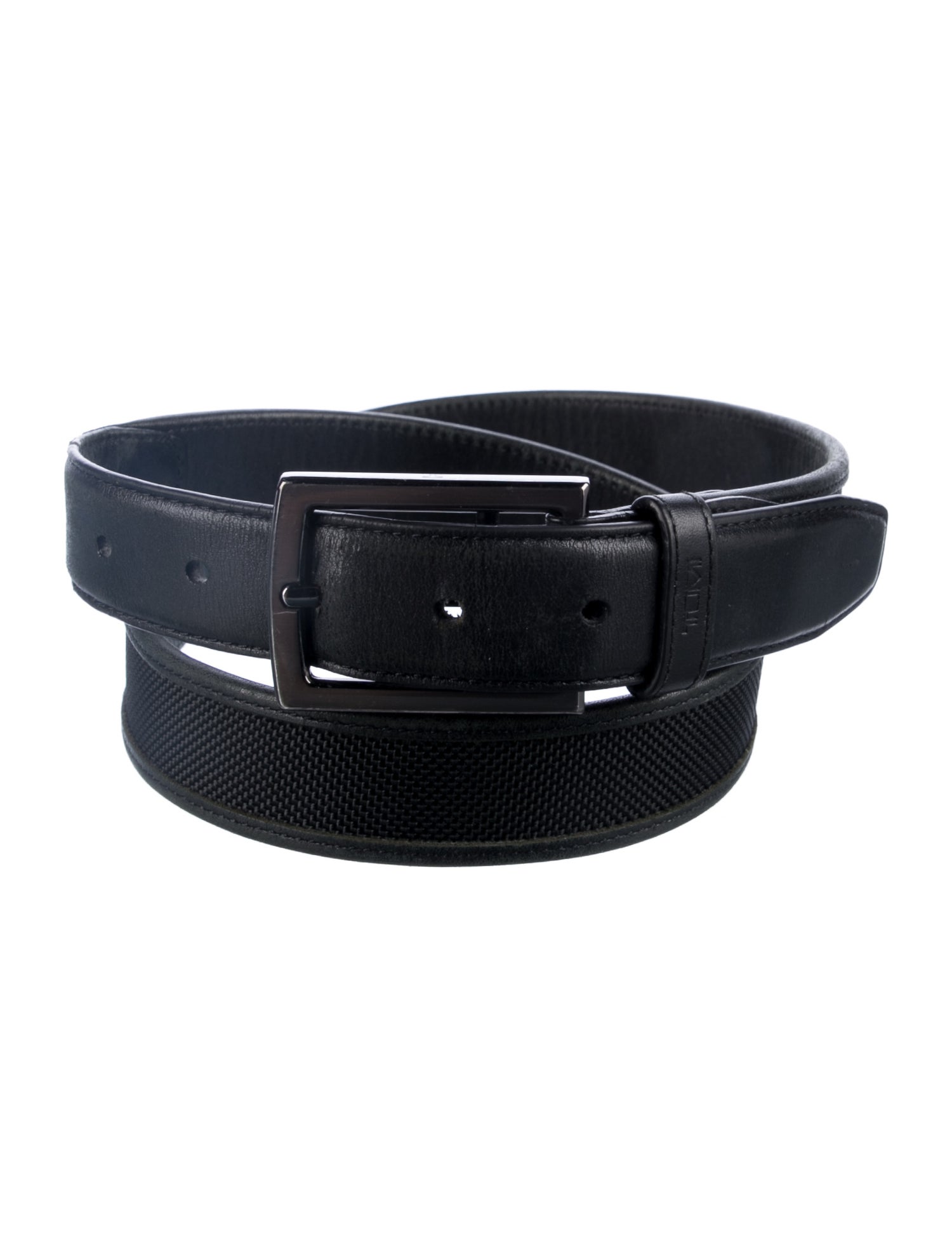 Tumi Skinny Leather Waist Belt