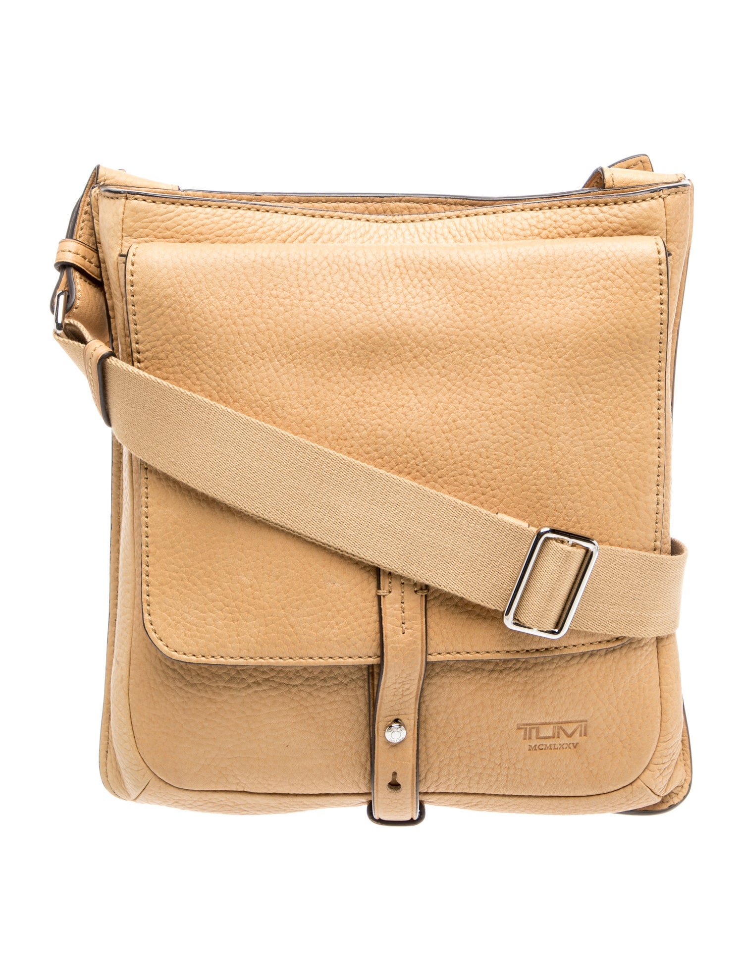 Tumi Leather Messenger Bag