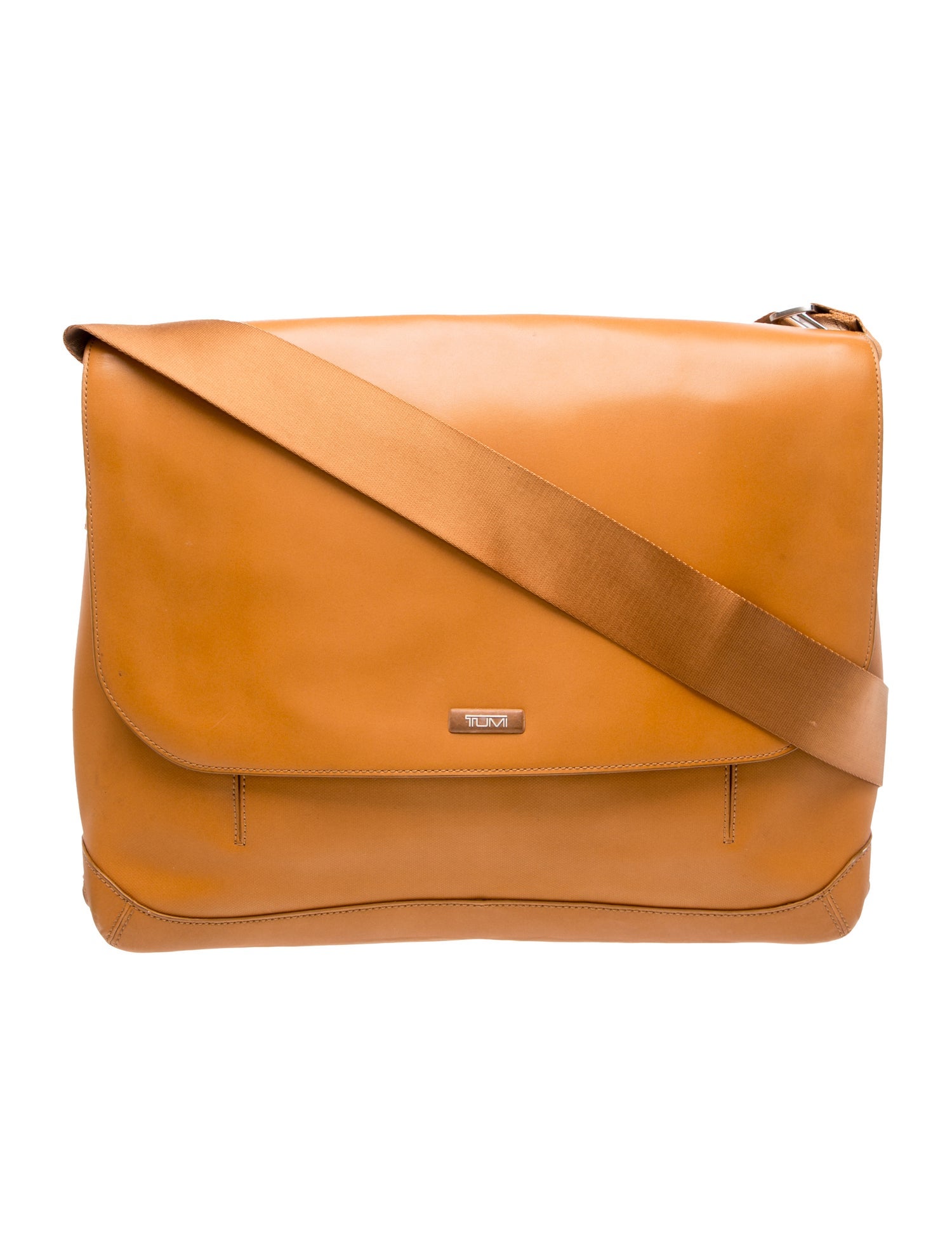 Tumi Leather Messenger Bag