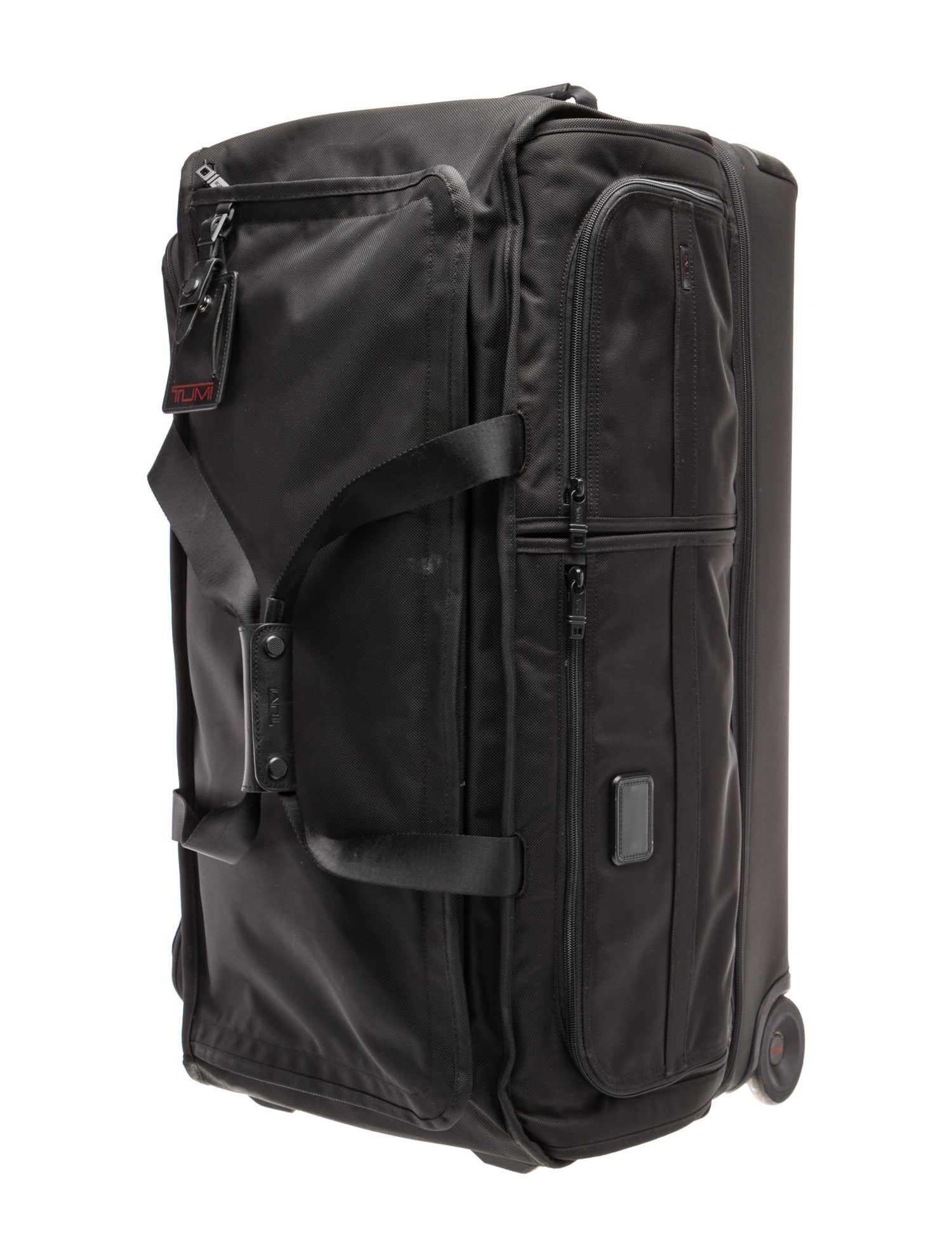 Tumi Canvas Leather Trim Rolling Suitcase