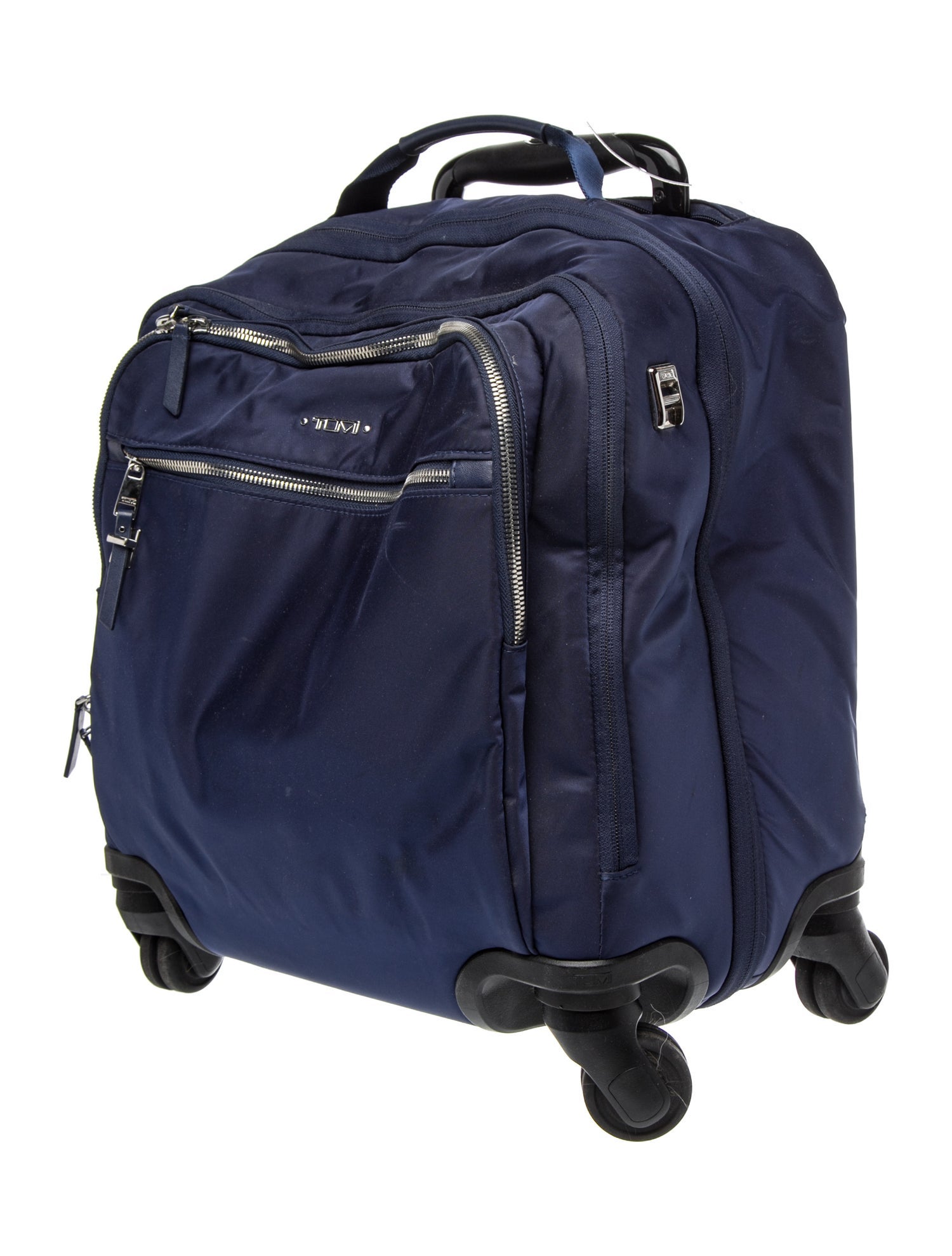 blue tumi backpack a front U Tumi Nylon Backpack - Blue