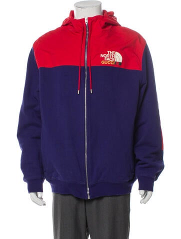 The North Face x Gucci Outerwear 2022 Colorblock Pattern Windbreaker XL
