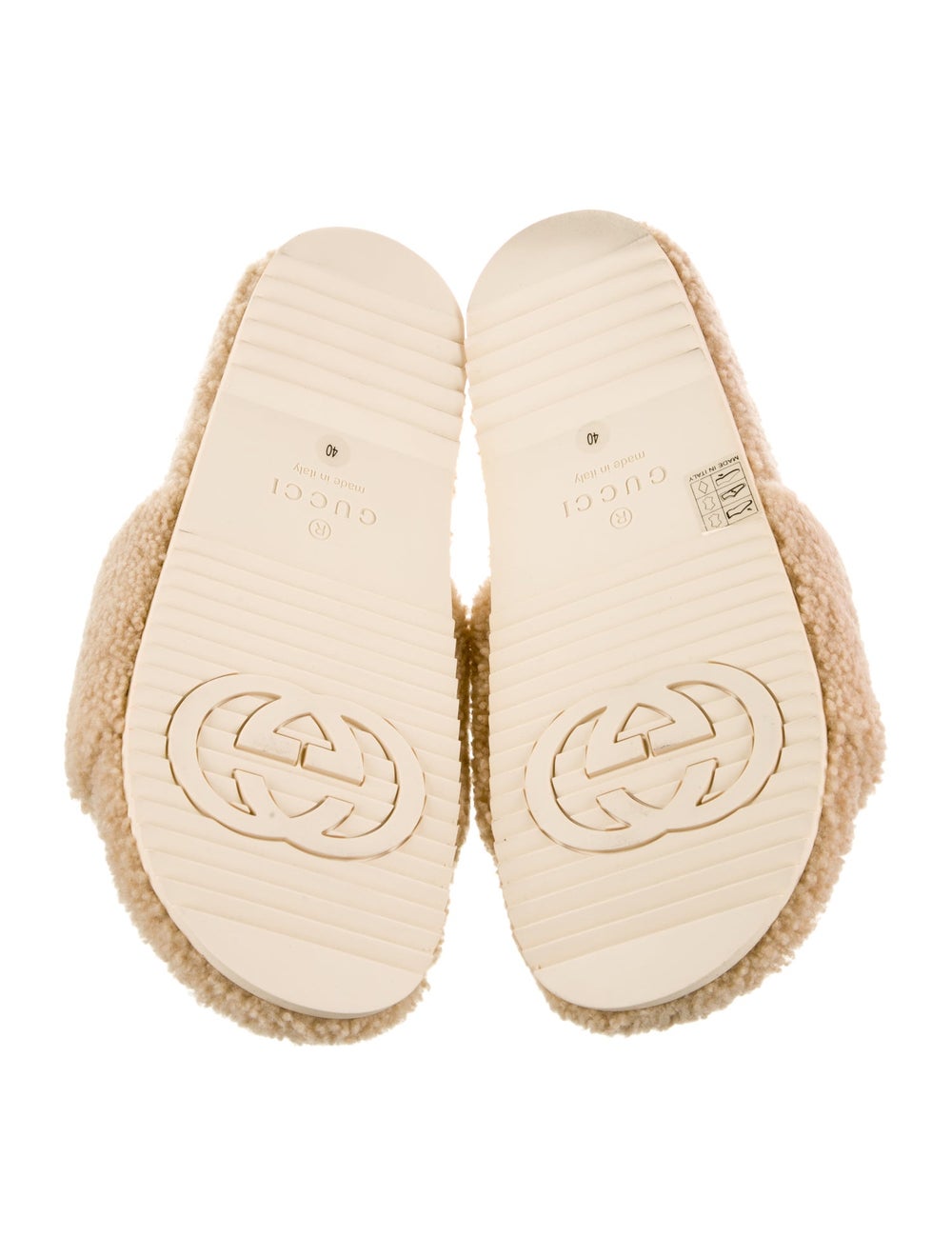 The North Face x Gucci Shearling Slides Gem