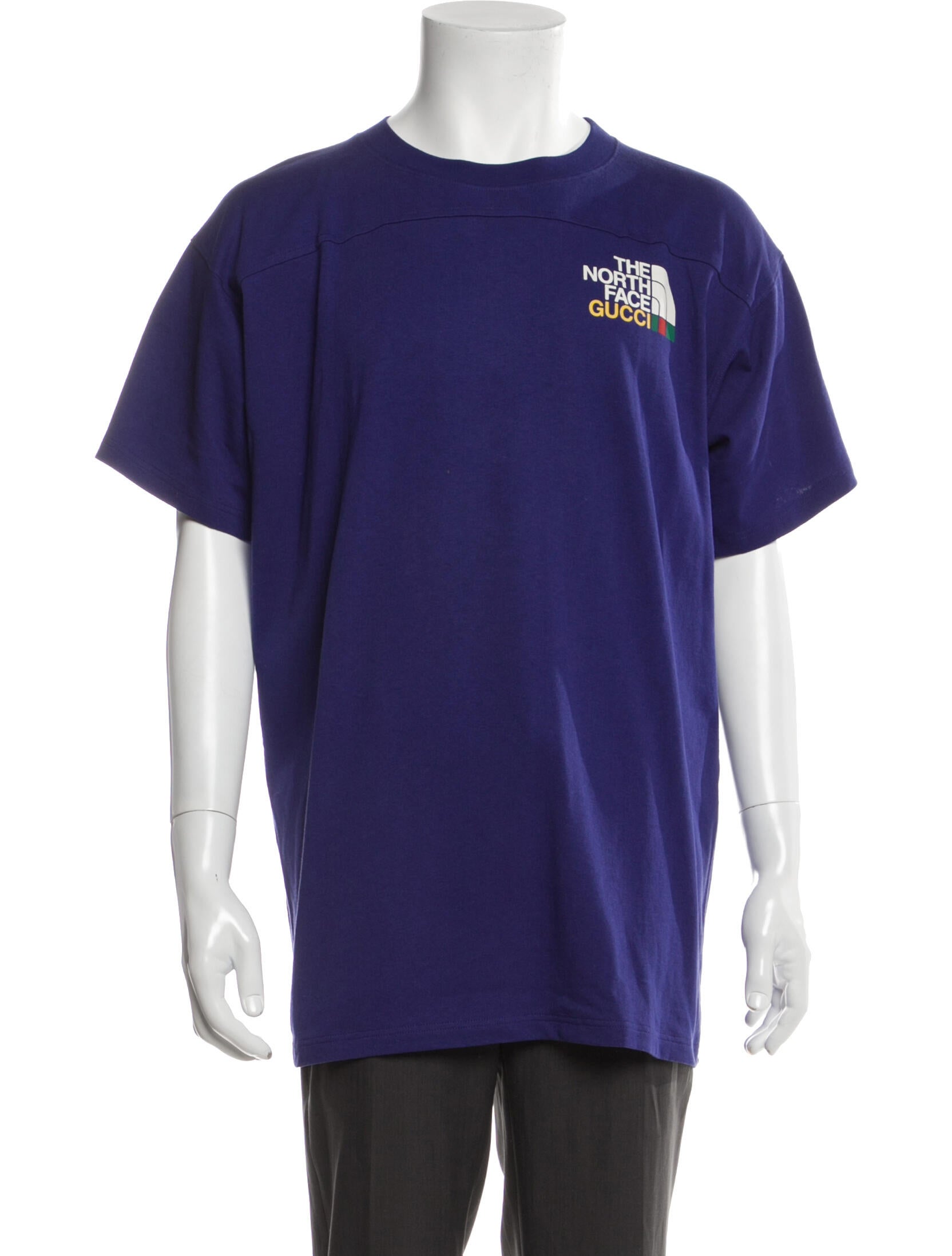 Tシャツ・カットソー Gucci x The North Face T-shirt TEE Purple FW 21 2021 Gucci x THE NORTH FACE Logo Tee 'Purple' 616036-XJDRD-5137