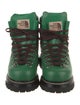 The North Face x Gucci Leather Printed Combat Boots