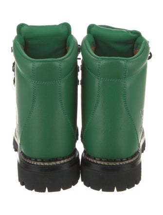 The North Face x Gucci Leather Printed Combat Boots