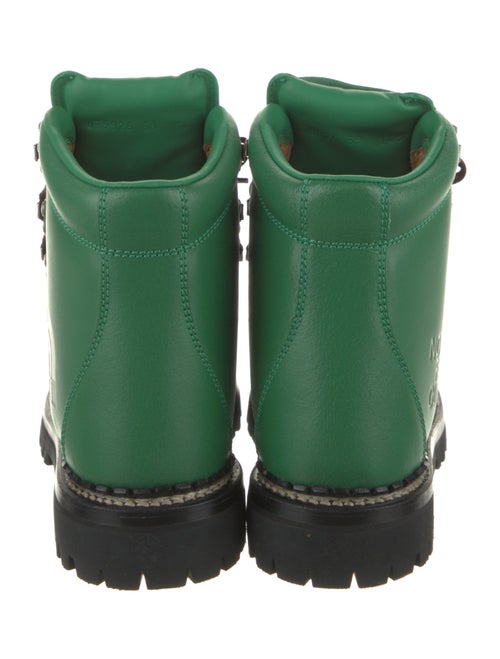 The North Face x Gucci Leather Printed Combat Boots