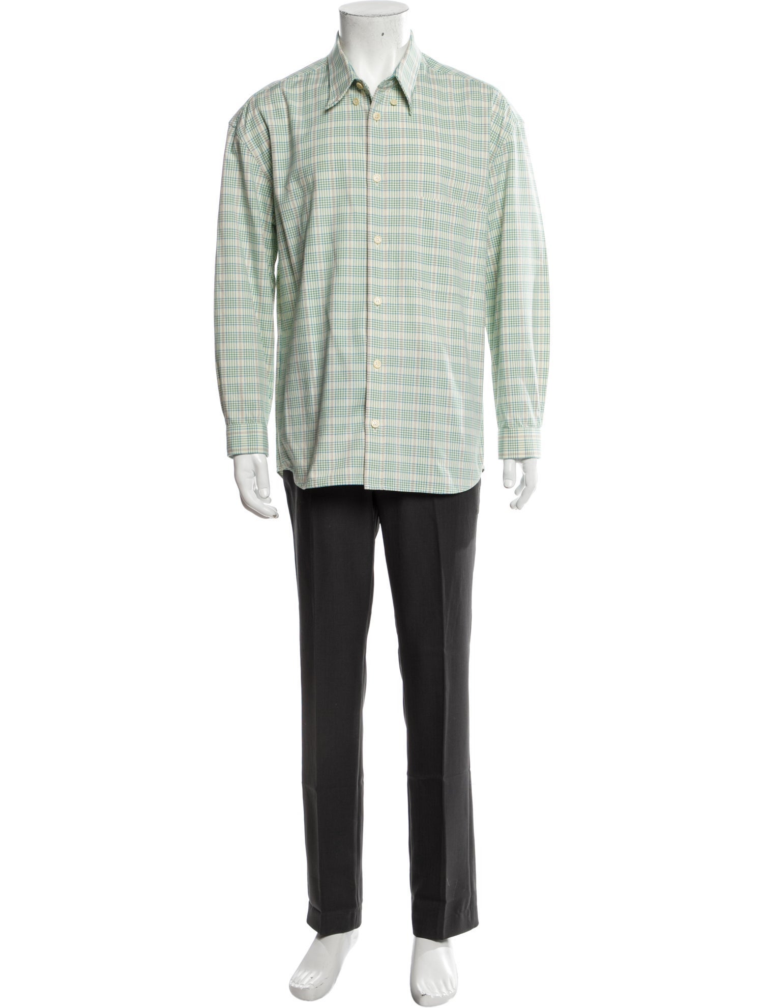 The North Face x Gucci Plaid Print Long Sleeve Shirt