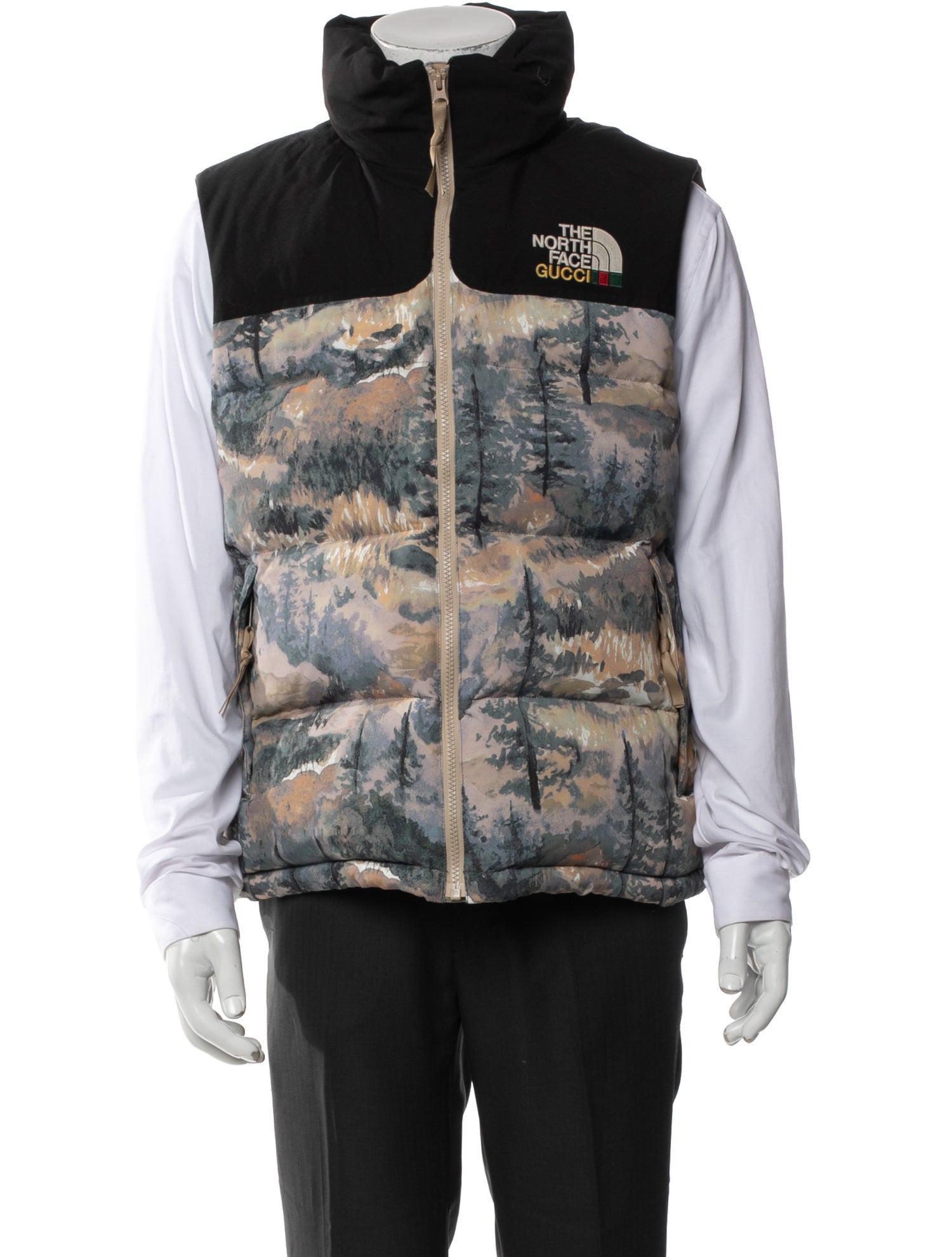 The North Face x Gucci Web Accent Printed Vest