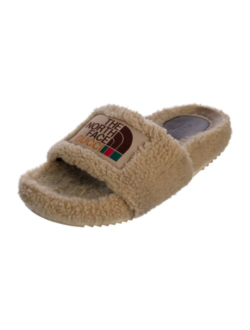 The North Face x Gucci Shearling Printed Slides