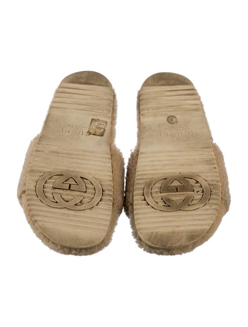 The North Face x Gucci Shearling Printed Slides