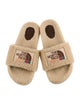 The North Face x Gucci Web Accent Shearling Slides