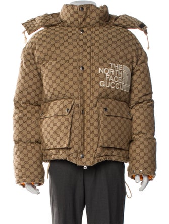 The North Face x Gucci 2021 GG Canvas Puffer Coat