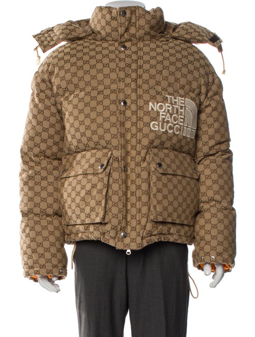 The North Face x Gucci 2021 GG Canvas Puffer Coat