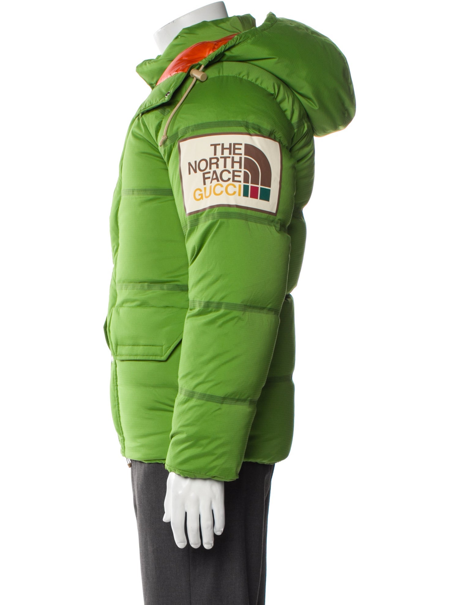 The North Face x Gucci 2022 Web Accent Puffer Coat w/ Tags