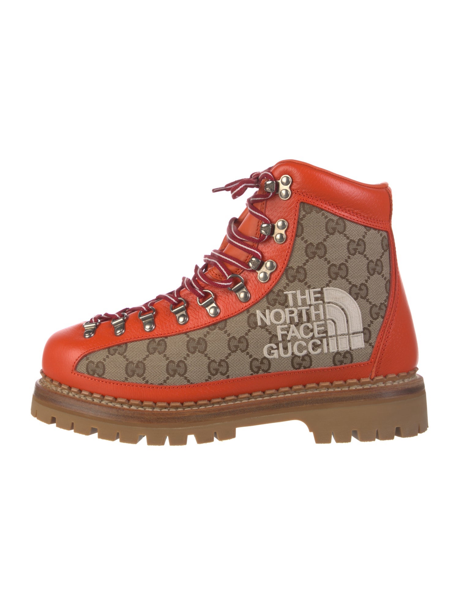 The North Face x Gucci 2024 Monogram Hiking Hiking Boots w/ Tags