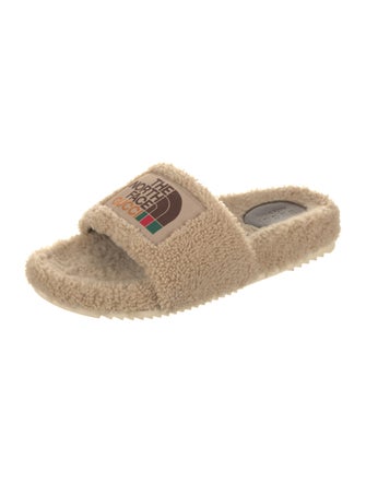 The North Face x Gucci Shearling Slides