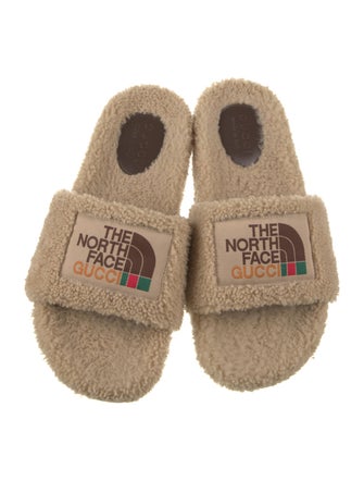The North Face x Gucci Shearling Slides