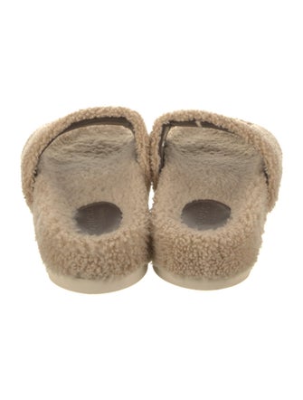 The North Face x Gucci Shearling Slides