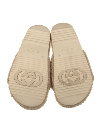 The North Face x Gucci Shearling Slides