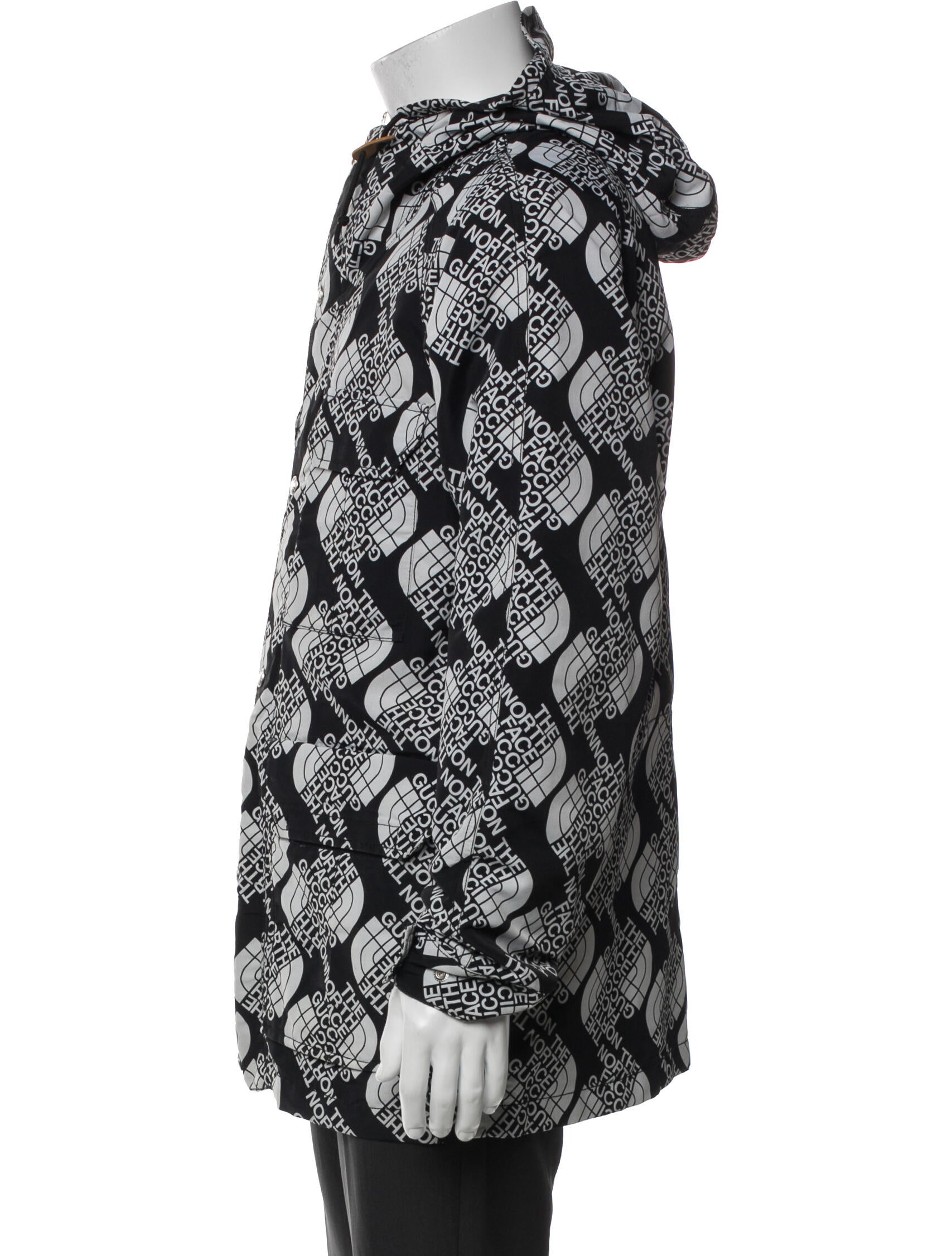 The North Face x Gucci 2021 All-Over Print Hooded Parka