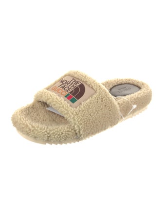 The North Face x Gucci Shearling Slides