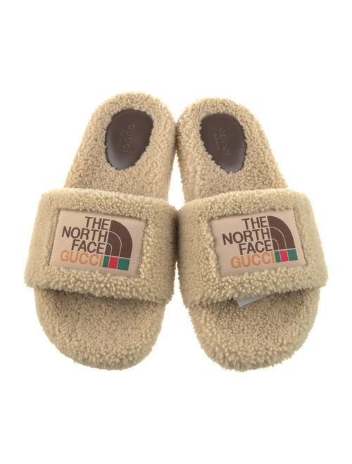 The North Face x Gucci Shearling Slides