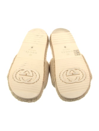 The North Face x Gucci Shearling Slides