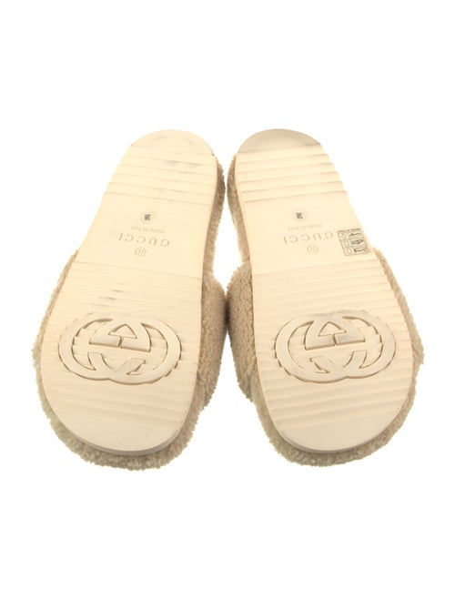 The North Face x Gucci Shearling Slides
