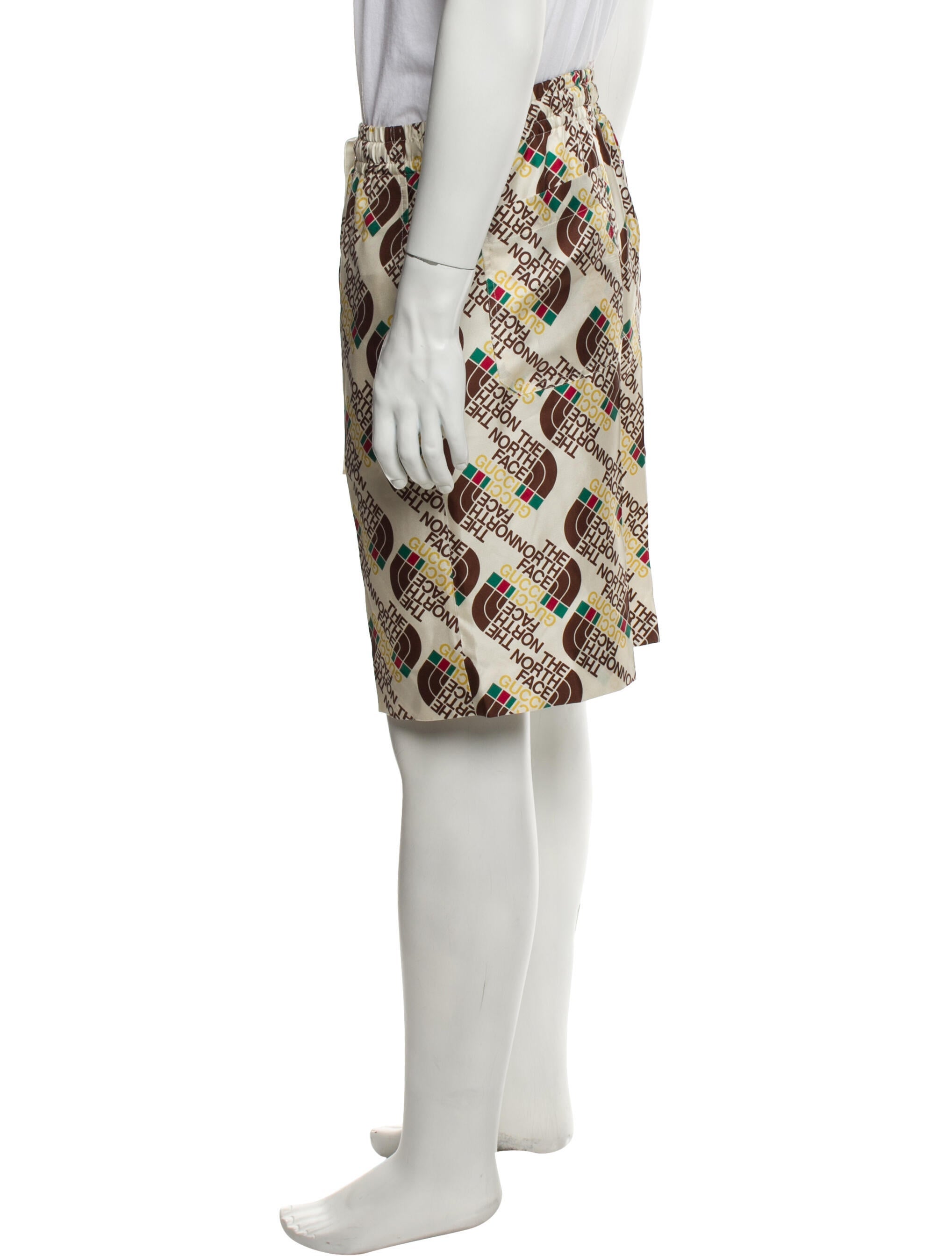 The North Face x Gucci Silk Jogger Shorts w/ Tags