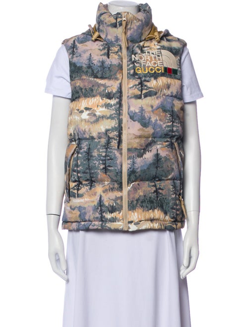 The North Face x Gucci Nylon Printed Down Jacket