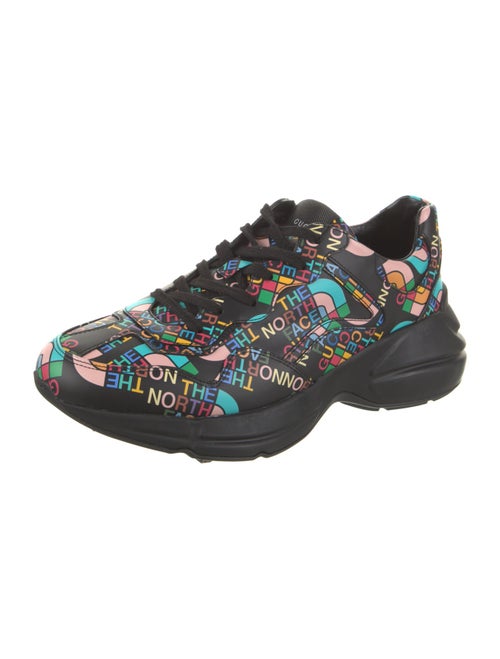 The North Face x Gucci Leather Printed Athletic Sneakers
