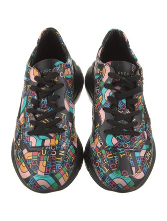 The North Face x Gucci Leather Printed Athletic Sneakers