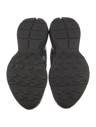 The North Face x Gucci Leather Printed Athletic Sneakers