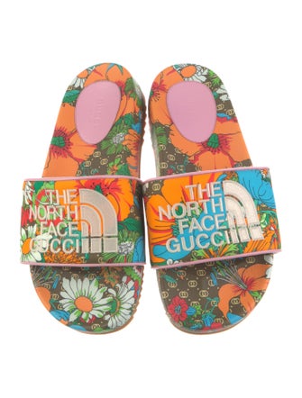 The North Face x Gucci Flora Print Slides