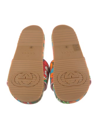 The North Face x Gucci Flora Print Slides