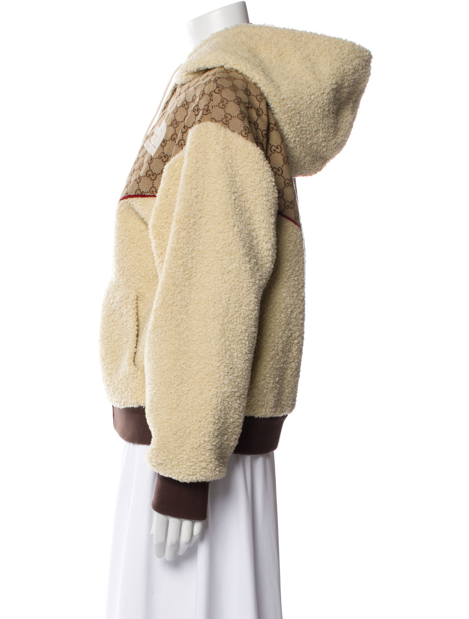 The North Face x Gucci Graphic Print Faux Fur Jacket