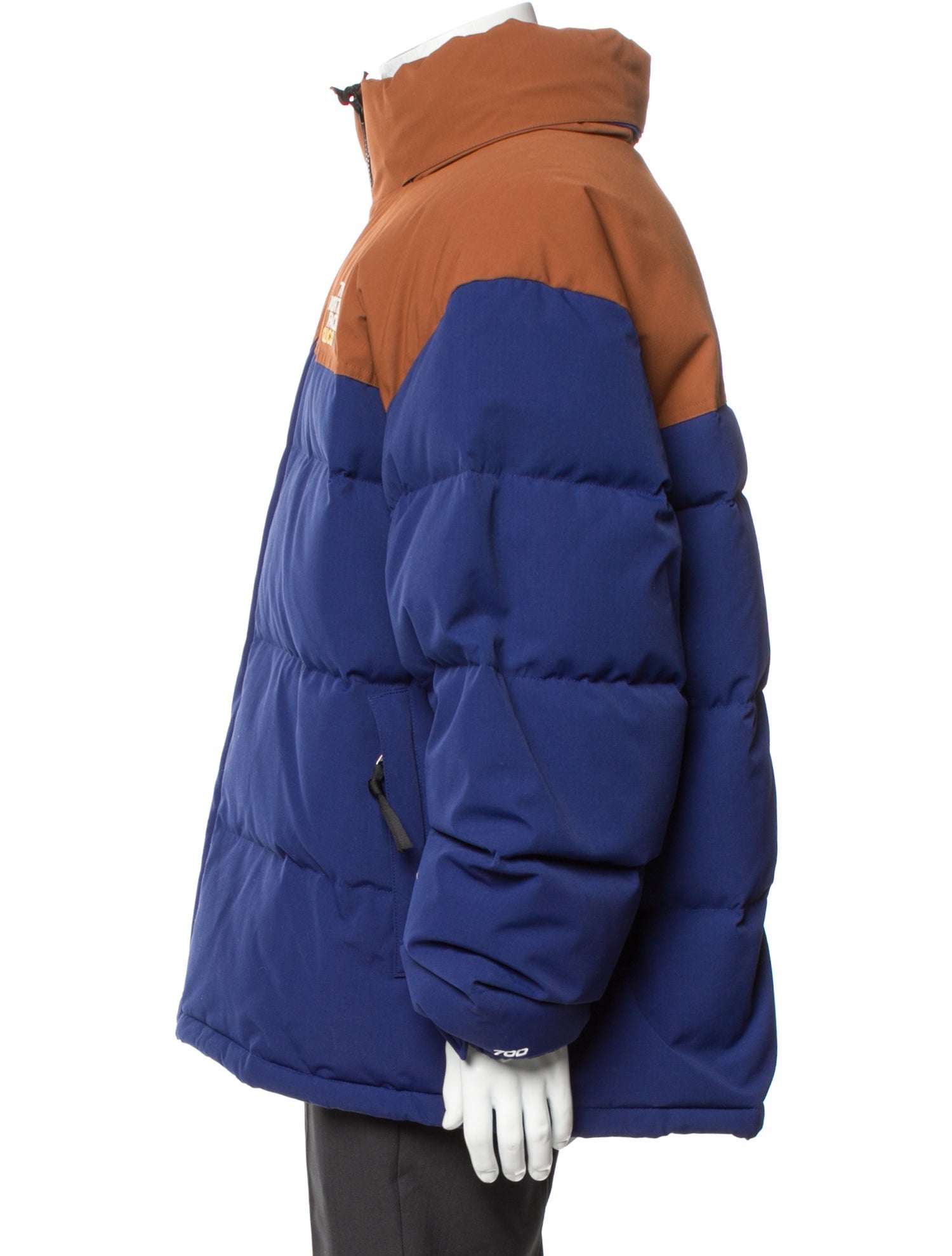 The North Face x Gucci 2022 Colorblock Pattern Puffer Coat w/ Tags