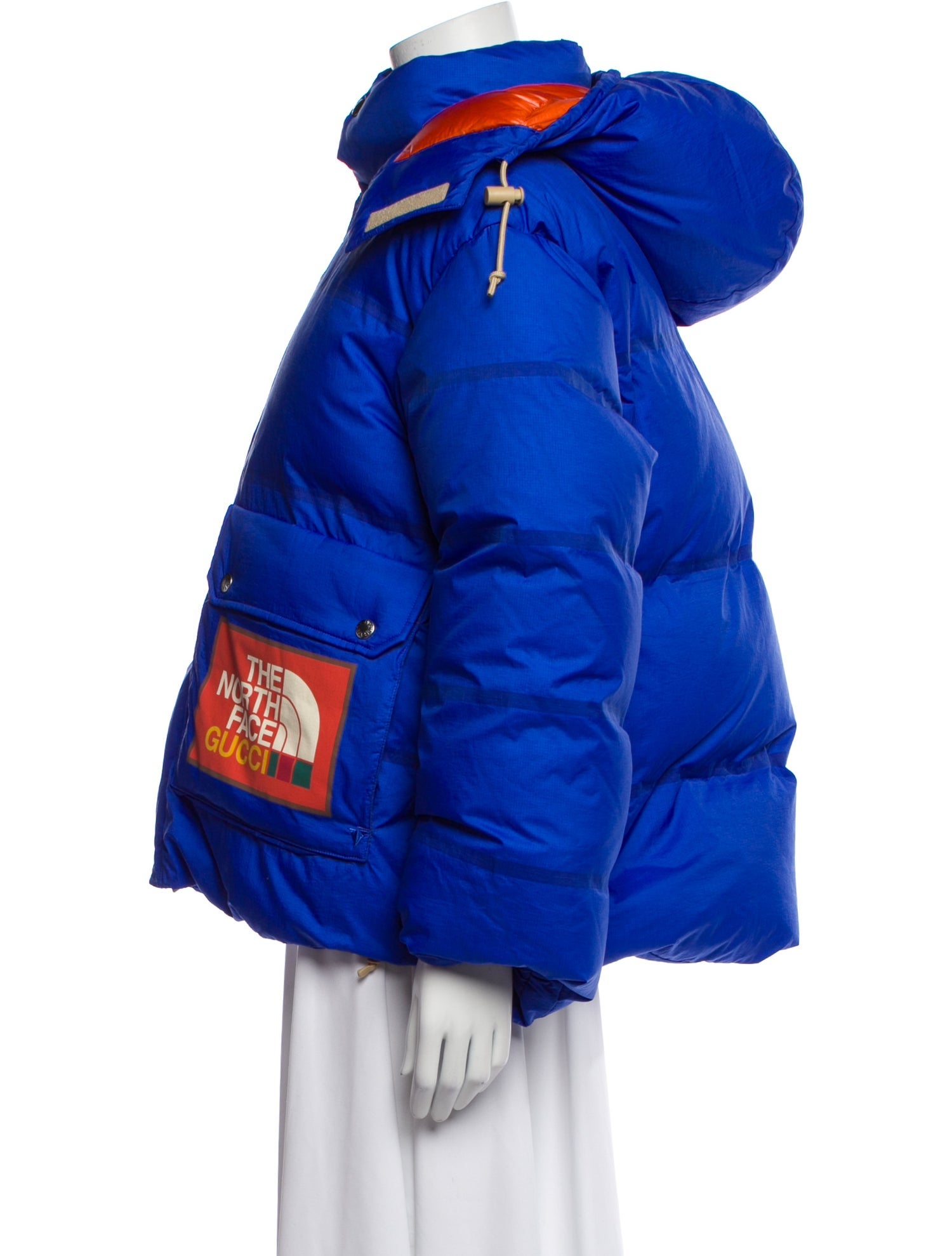 The North Face x Gucci 2022 Colorblock Pattern Down Coat