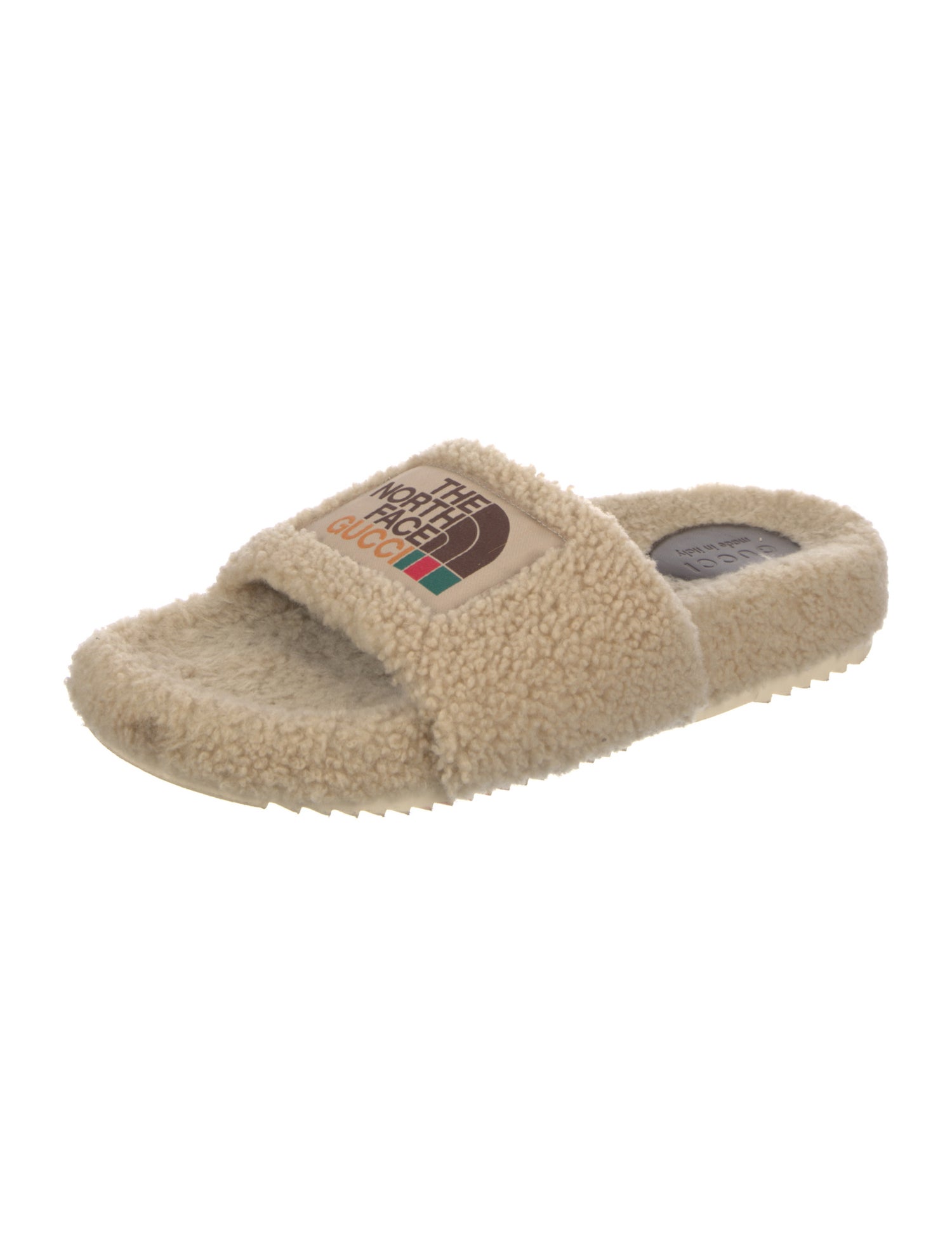 The North Face x Gucci Shearling Shearling Slides