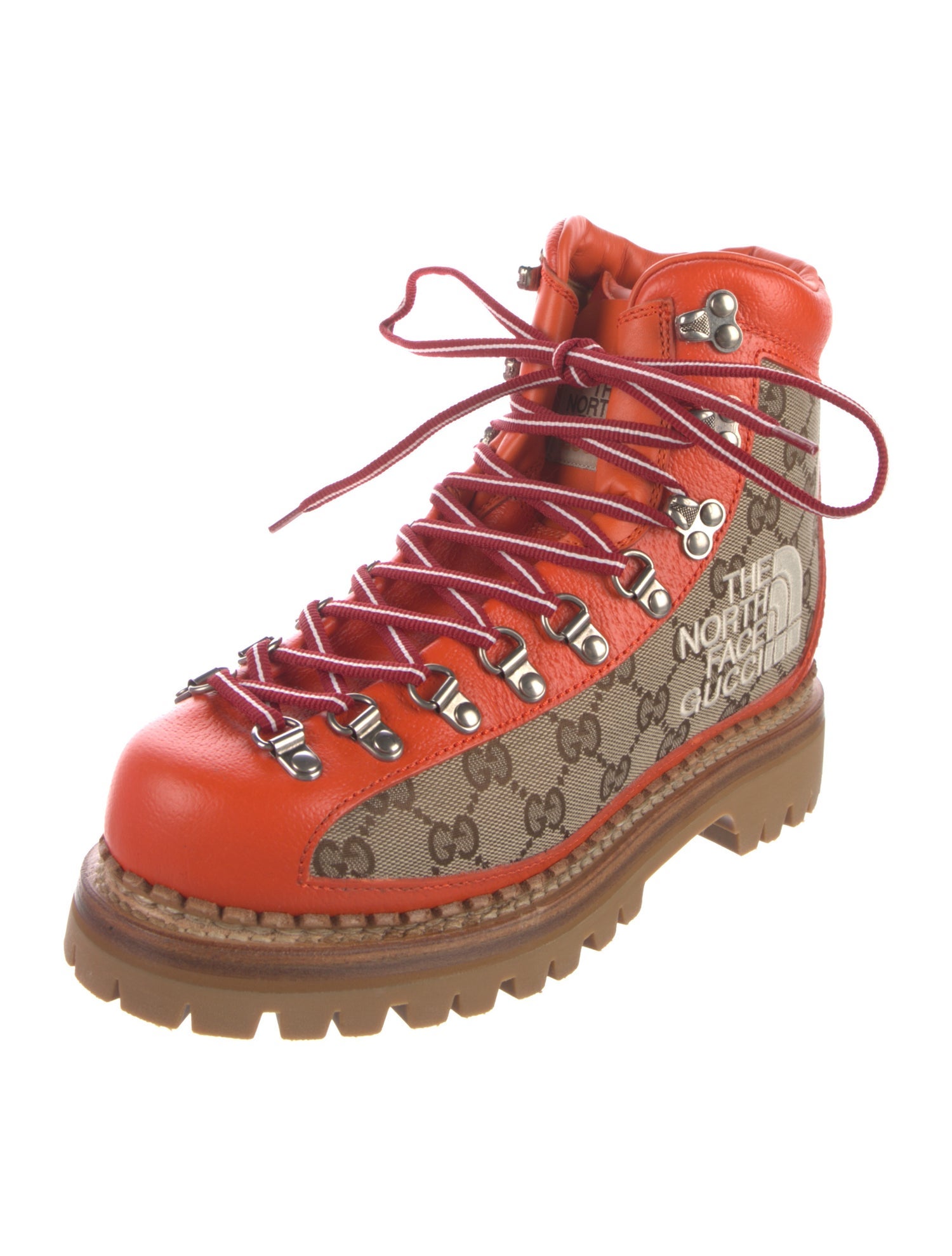 The North Face x Gucci GG Canvas Canvas Combat Boots