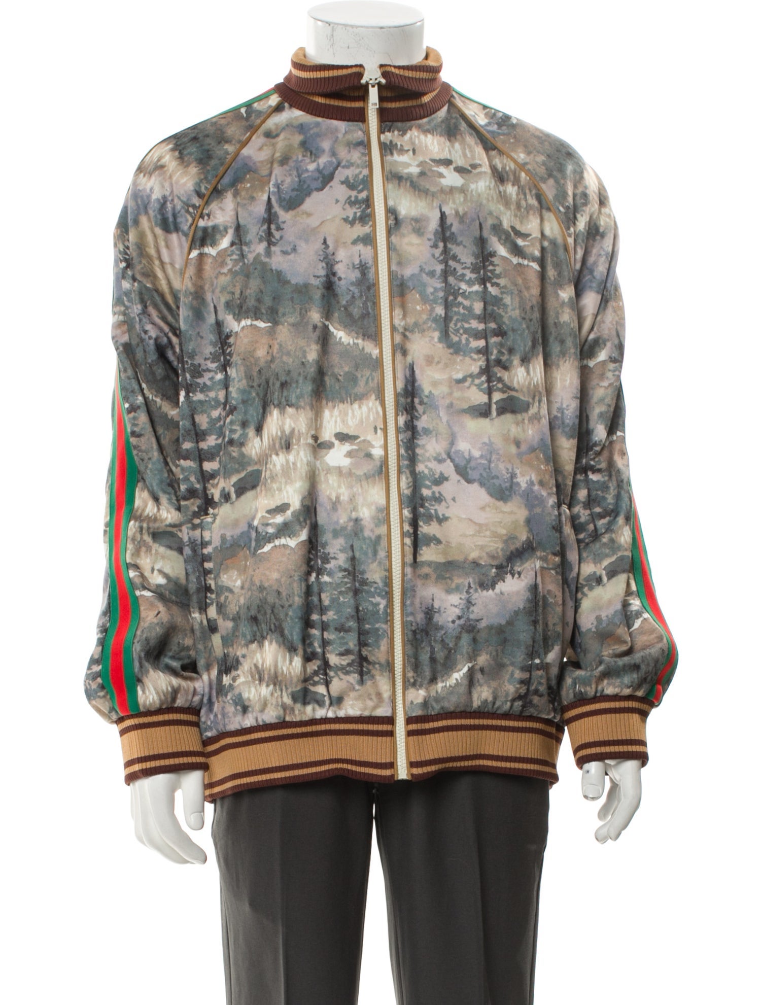 The North Face x Gucci Web Accent Printed Windbreaker