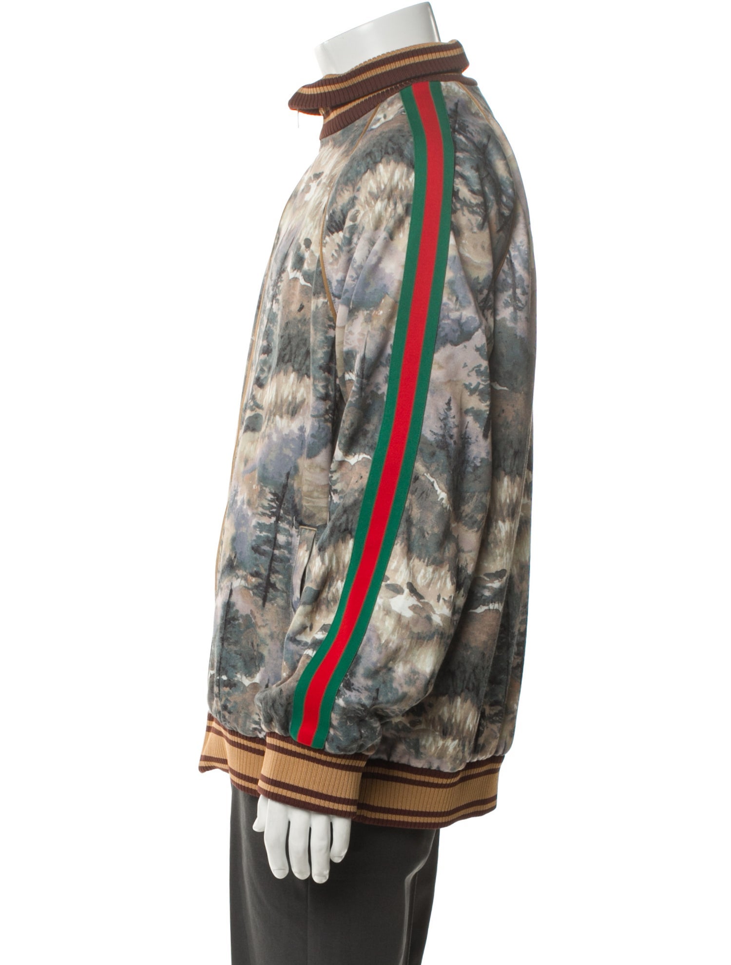 The North Face x Gucci Web Accent Printed Windbreaker