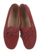 Tod's Suede Bow Accents Moccasins