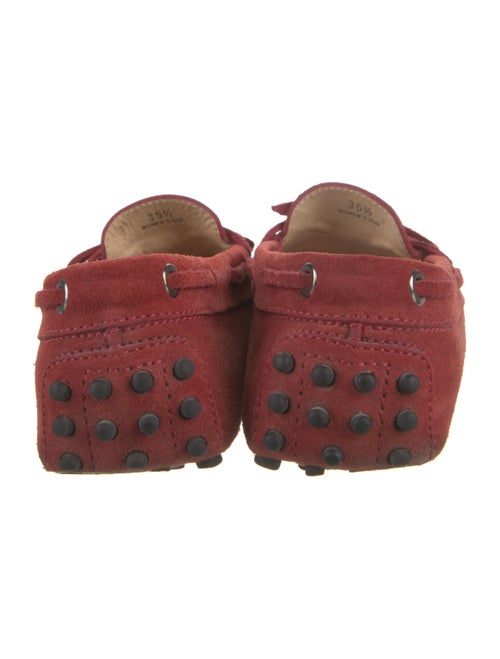 Tod's Suede Bow Accents Moccasins