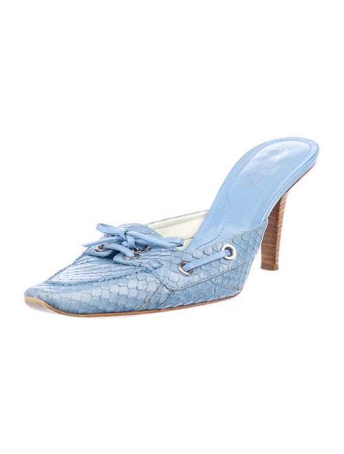 Tod's Snakeskin Mules