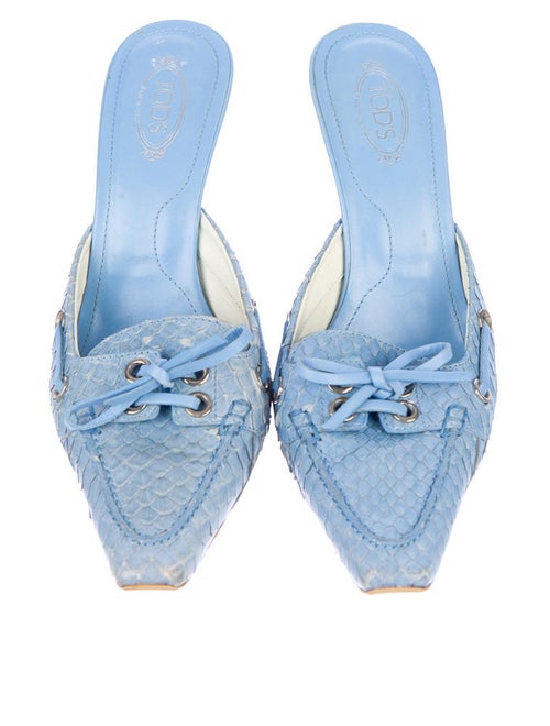 Tod's Snakeskin Mules