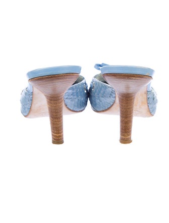 Tod's Snakeskin Mules