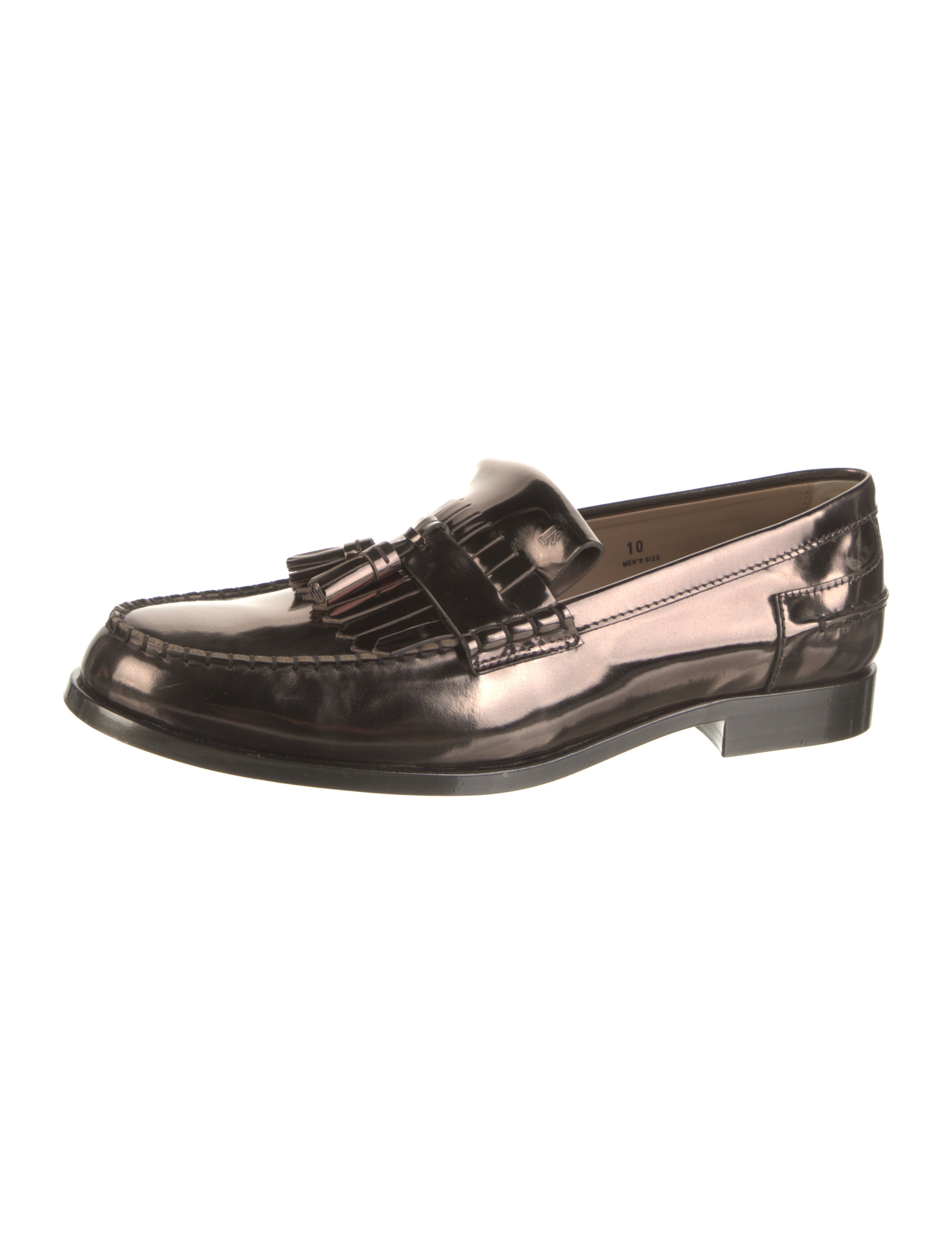 tod's patent leather loafers