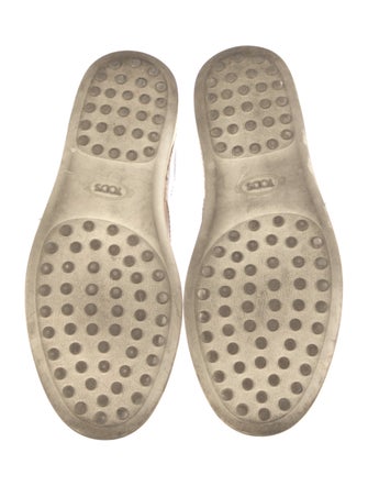 Tod's Leather Colorblock Pattern Espadrille Sneakers